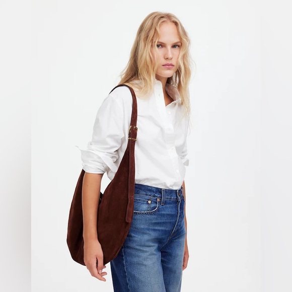 Madewell Tan Suede Hobo Bag - Picture 9 of 10